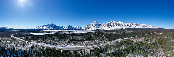 Frozen Kathleen Lake, Kluane National Park